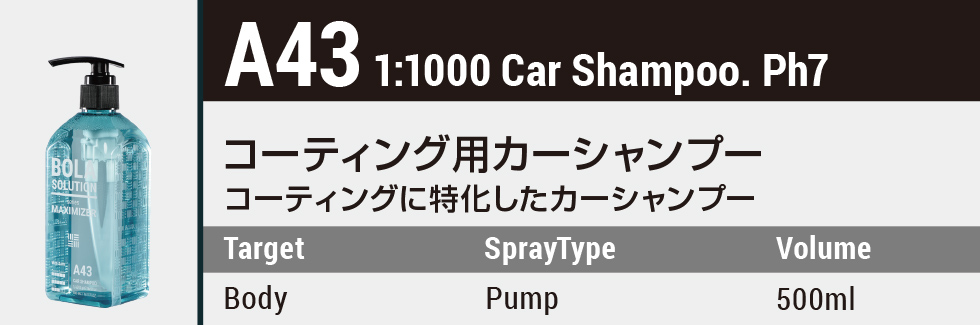 コーティング用カーシャンプー